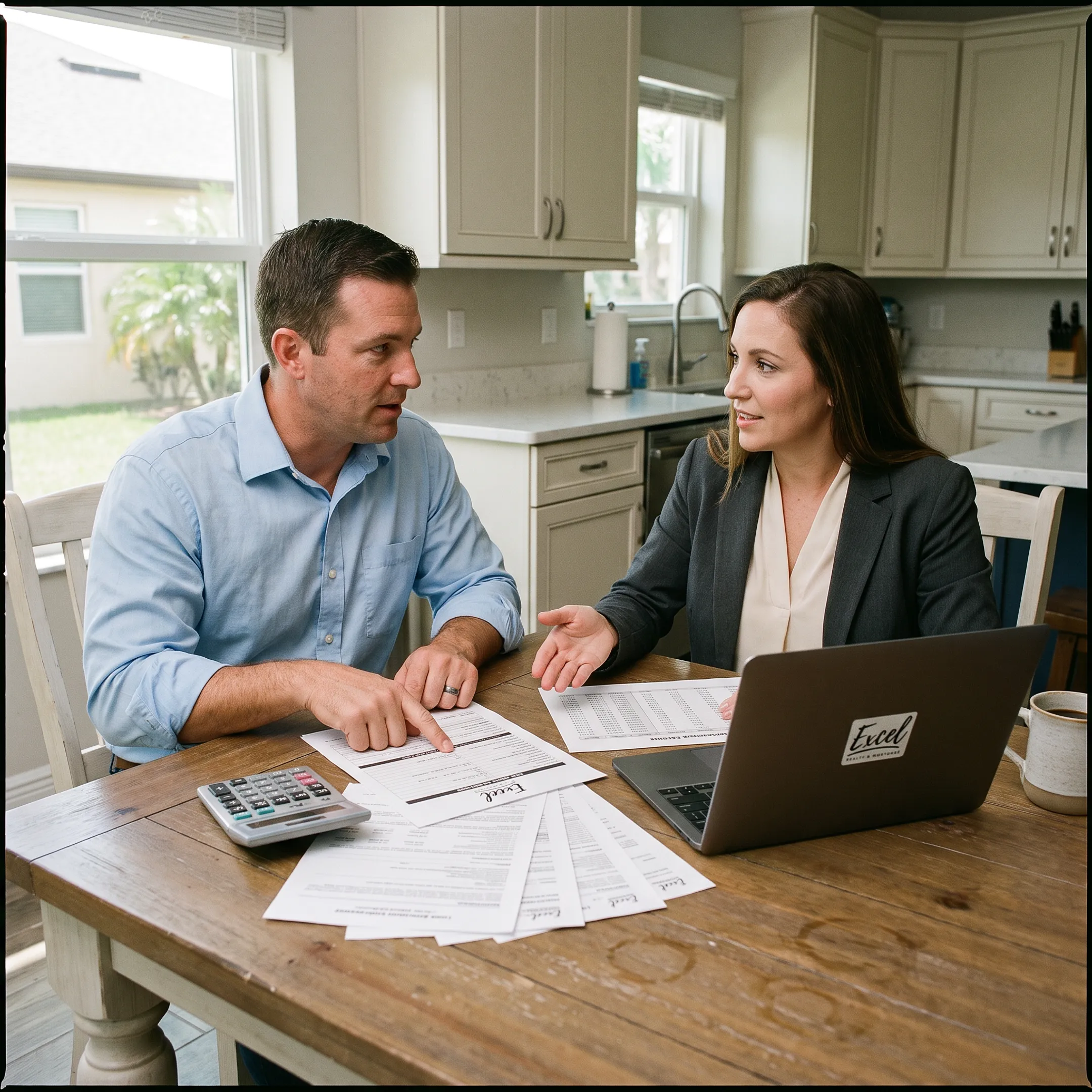 Florida homeowner reviewing debt consolidation loan options