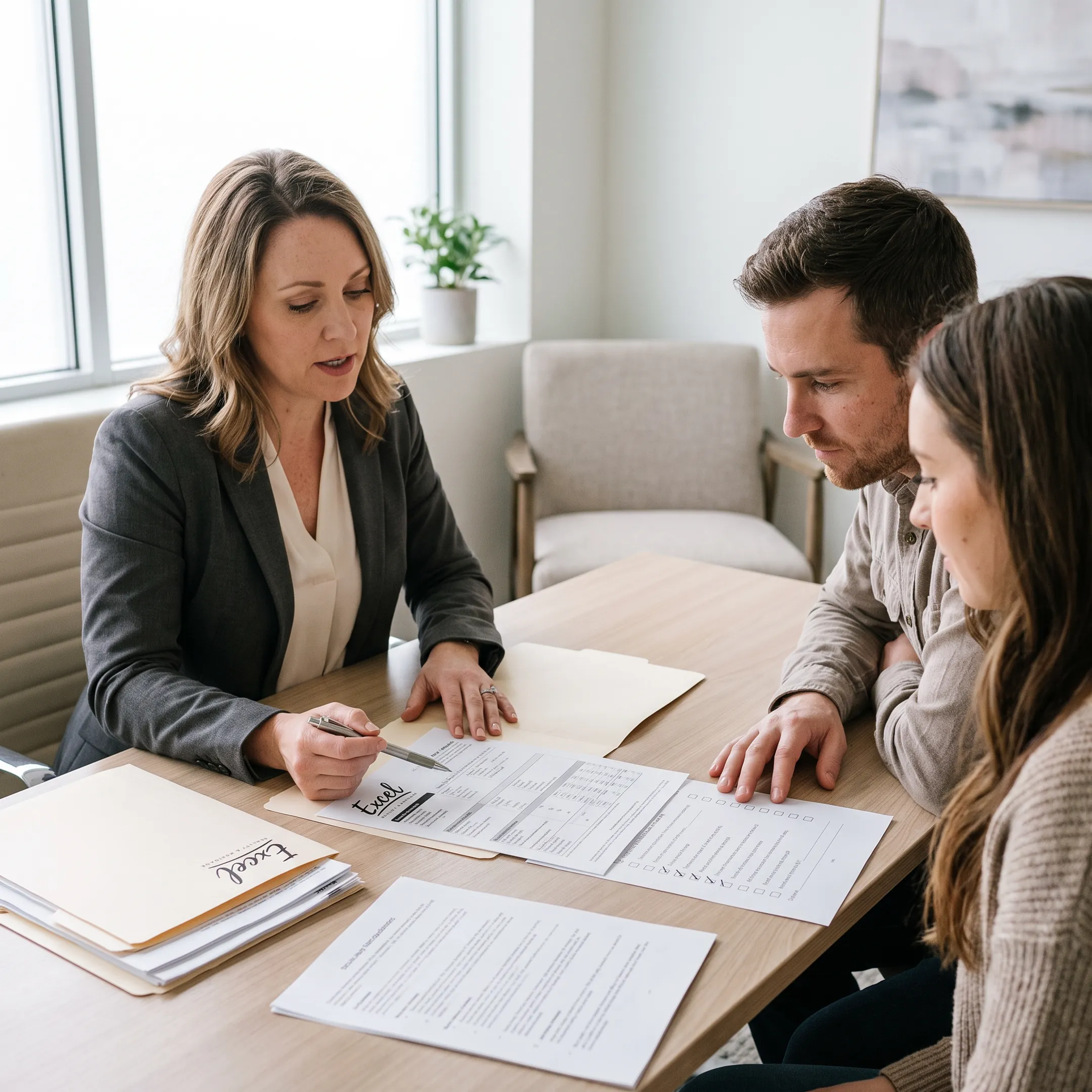 First-time homebuyers reviewing mortgage options in Arizona