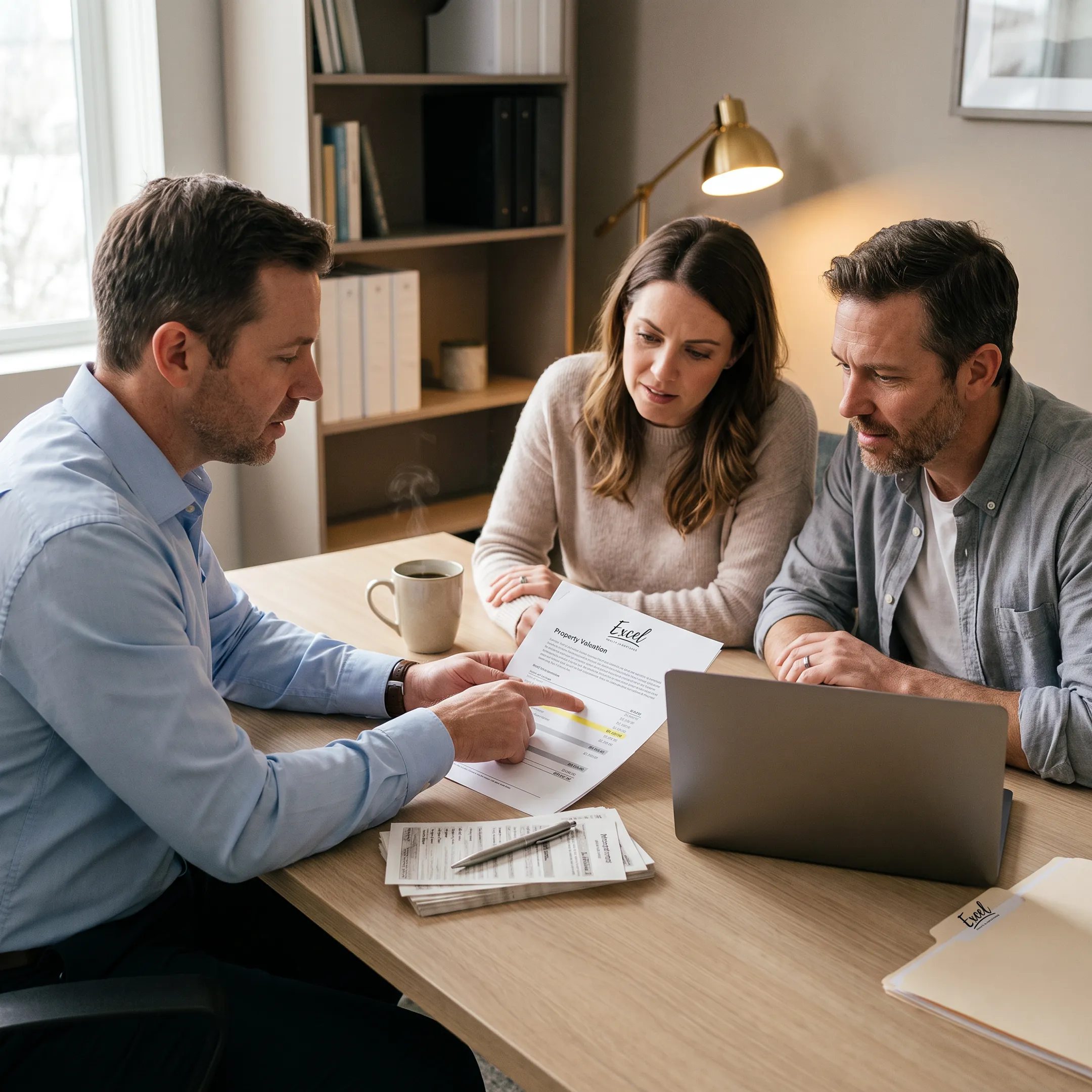 Mortgage professional discussing home equity options