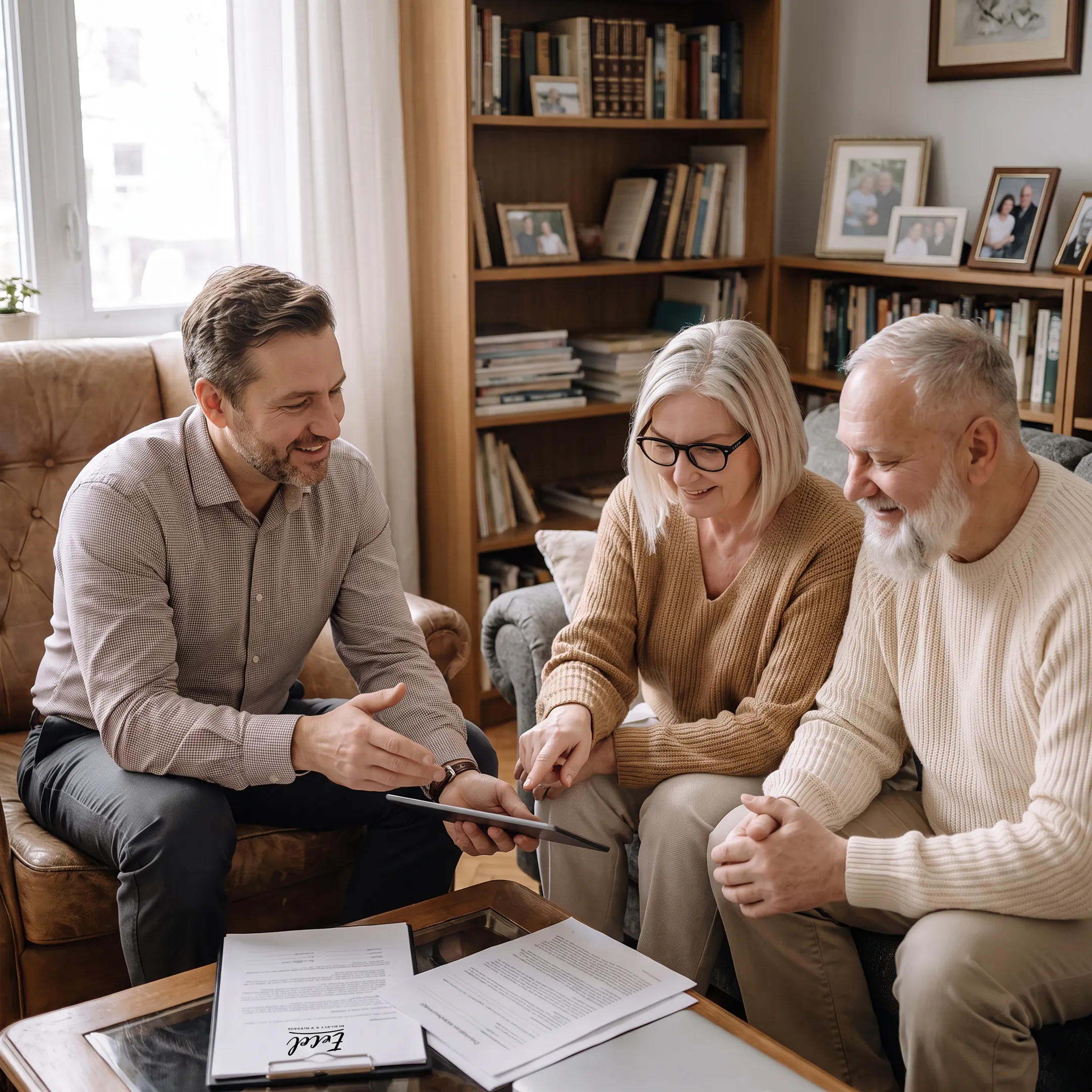 Mortgage officer discussing home equity options