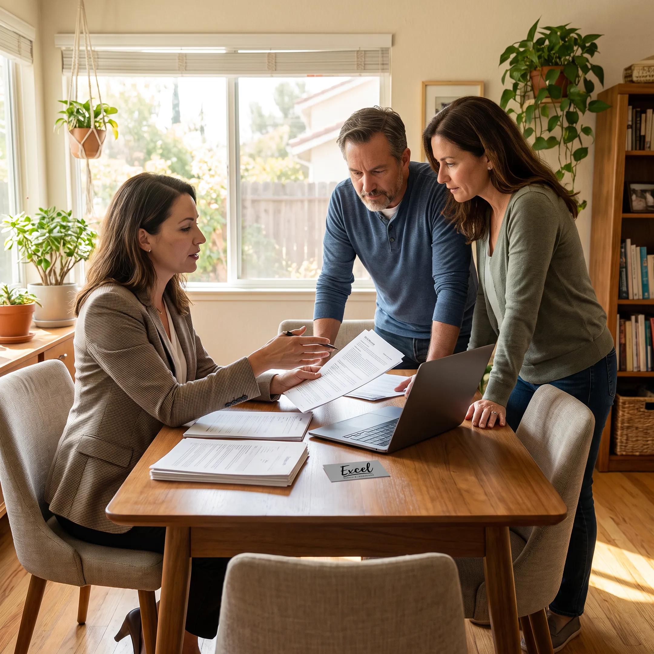California homebuyer reviewing mortgage options with a loan officer