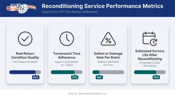 Four reel-specific vendor performance metrics for approved vendor list maintenance