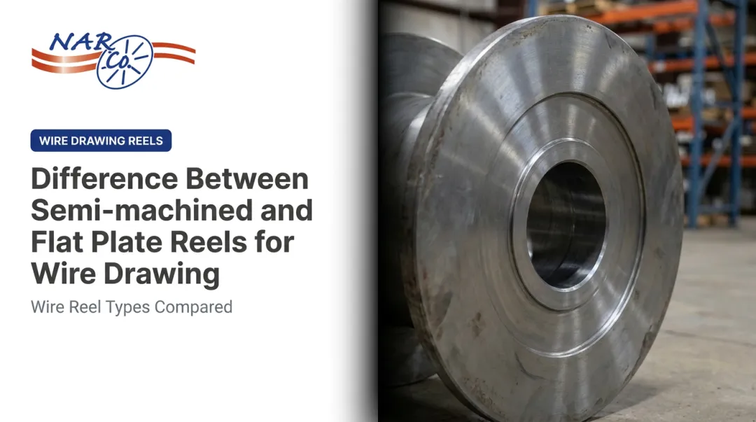 Difference Between Semi-machined and Flat Plate Reels for Wire Drawing