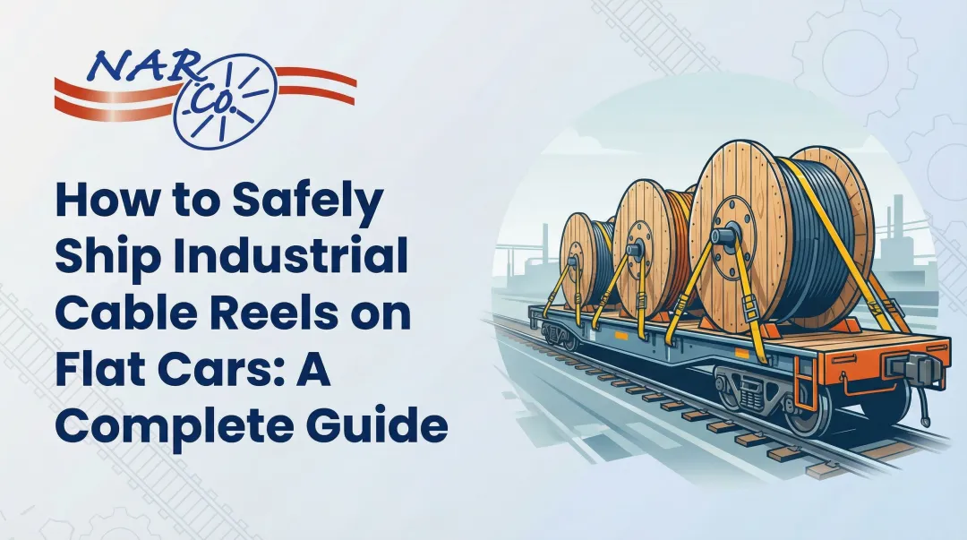 Cover image for How to Safely Ship Industrial Cable Reels on Flat Cars: A Complete Guide