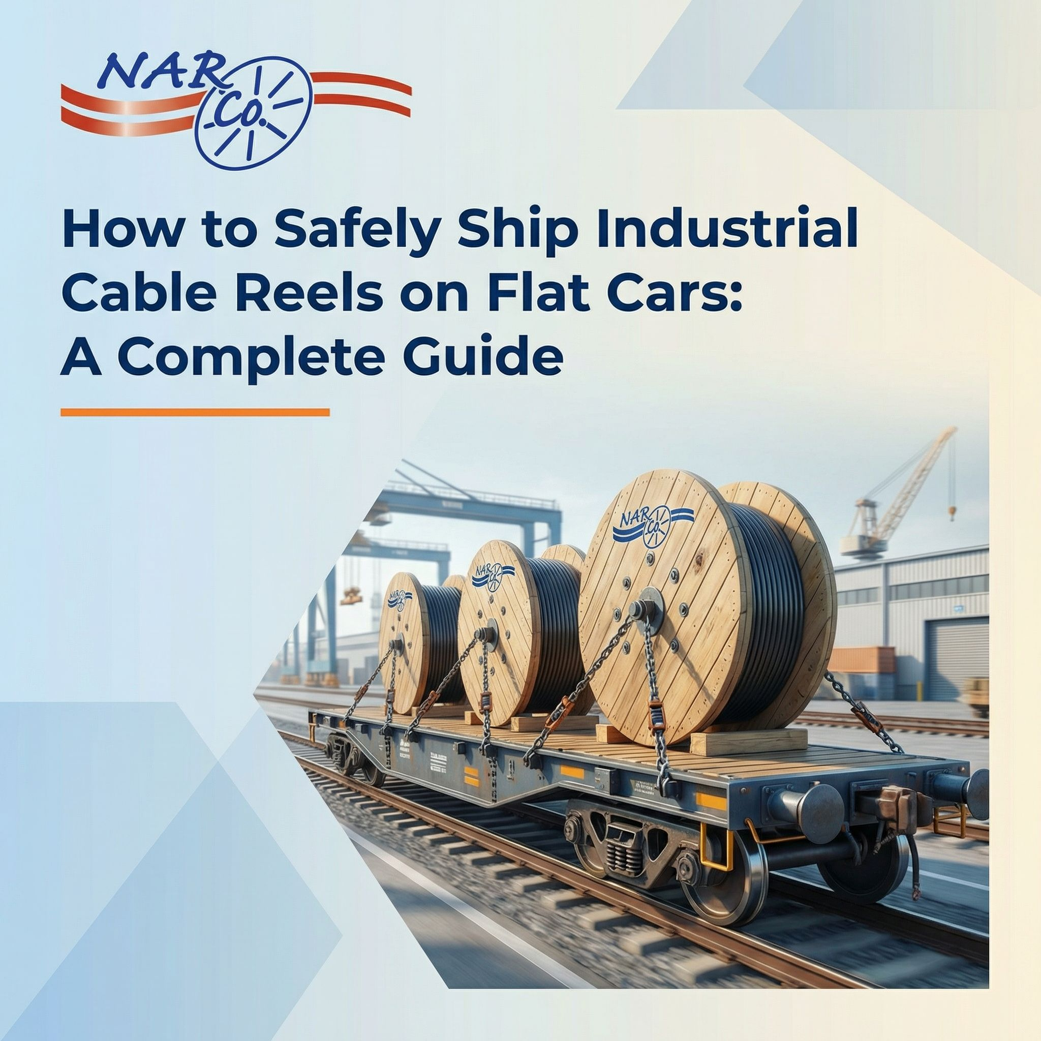 How to Safely Ship Industrial Cable Reels on Flat Cars: A Complete Guide