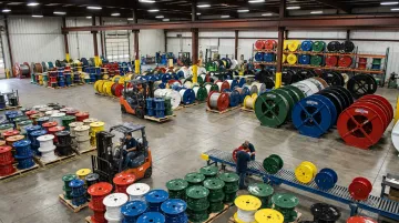 Narco custom fabricated heavy duty steel wire reels in multiple sizes