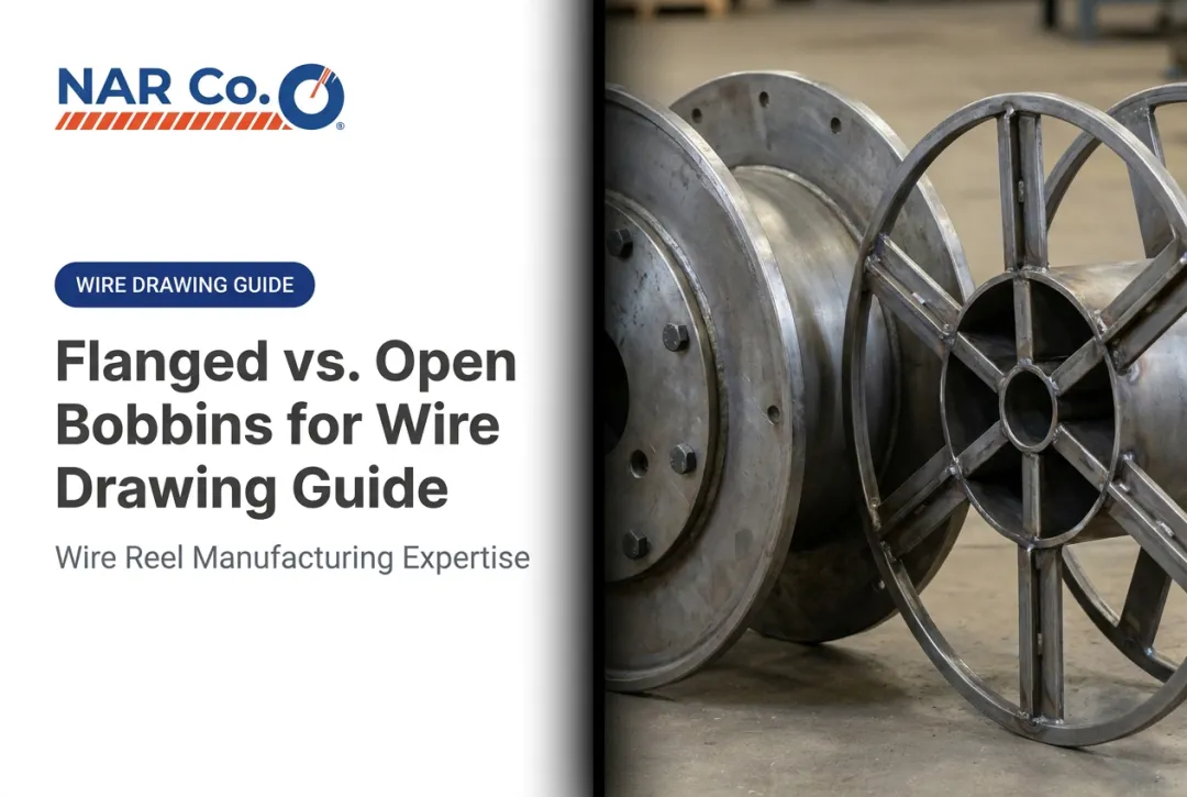 Flanged vs. Open Bobbins for Wire Drawing Guide