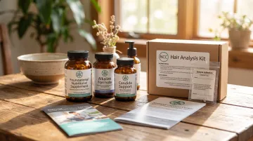 Nutritional supplements and hair analysis testing kit for toxic metal support