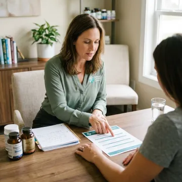Holistic gut health consultation with nutrition guidance