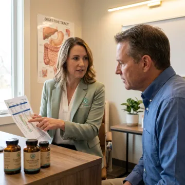 Gut microbiome consultation with functional medicine clinician