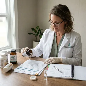 Health coach reviewing a personalized detox plan