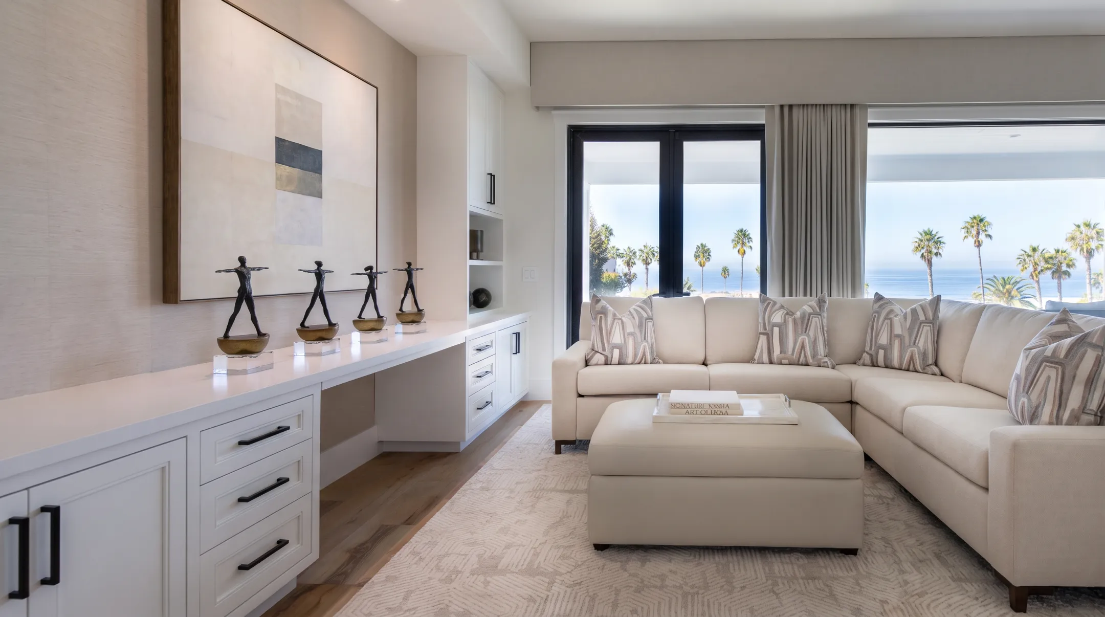 Nativa Interiors residential project showing rustic-modern minimalist living space