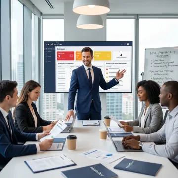 Consultant reviewing web application security findings