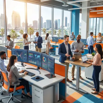 Managed IT support team assisting a San Diego business