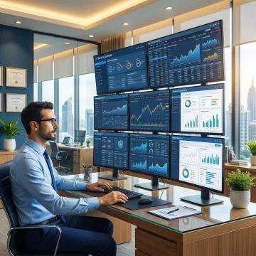 IT support team assisting financial services firm
