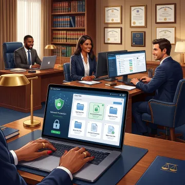 Secure IT support for a law firm office