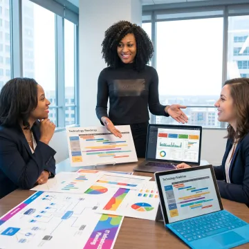 IT planning session for a small business
