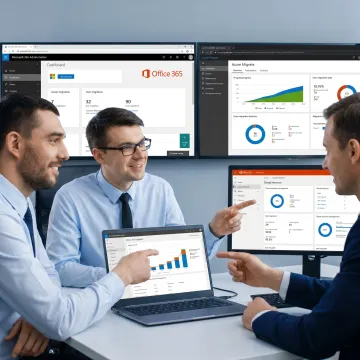 IT team planning an Office 365 migration