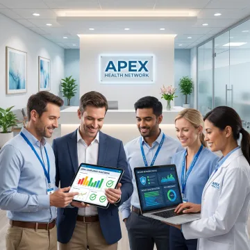 Healthcare IT team reviewing secure compliance systems