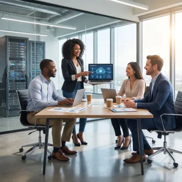 IT consultant advising a small business team