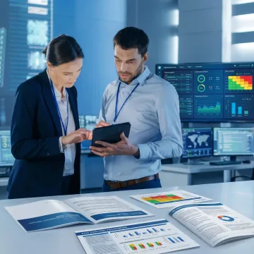 Cybersecurity team reviewing enterprise risk controls