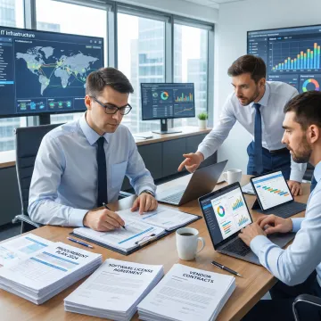 Business IT hardware and software procurement planning
