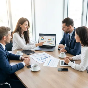 Consultant planning IT procurement strategy