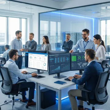 Cloud integration and cybersecurity team managing compliant business systems