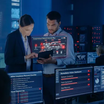 Healthcare cybersecurity incident analysis in progress