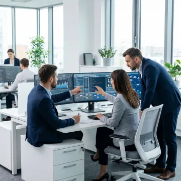 Cybersecurity team responding to a live incident