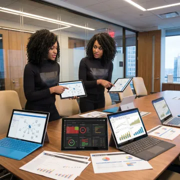 Technology planning session with consultants and business leaders