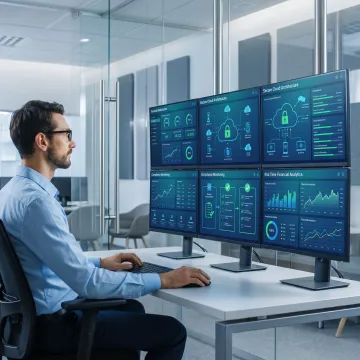 IT automation dashboard for financial services