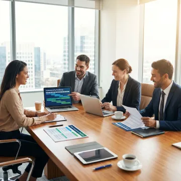 Team reviewing cybersecurity compliance roadmap