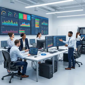 IT support team assisting business users