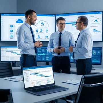 IT team planning an Azure cloud migration
