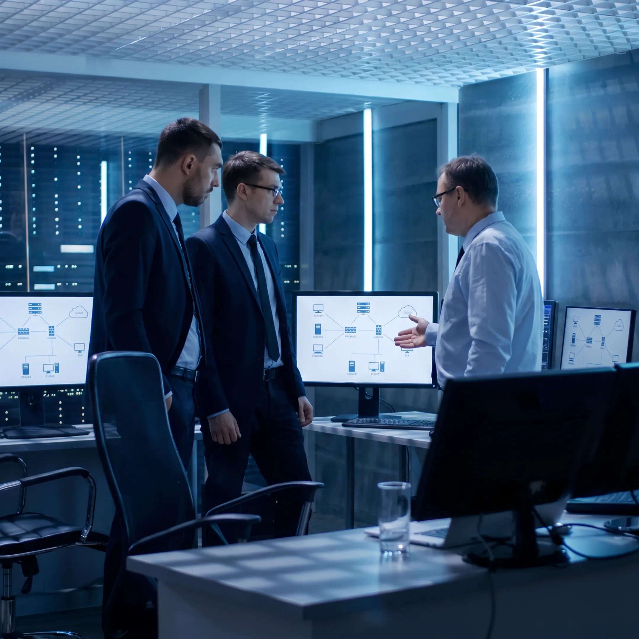 Professional IT consultant reviewing business infrastructure strategy in San Jose