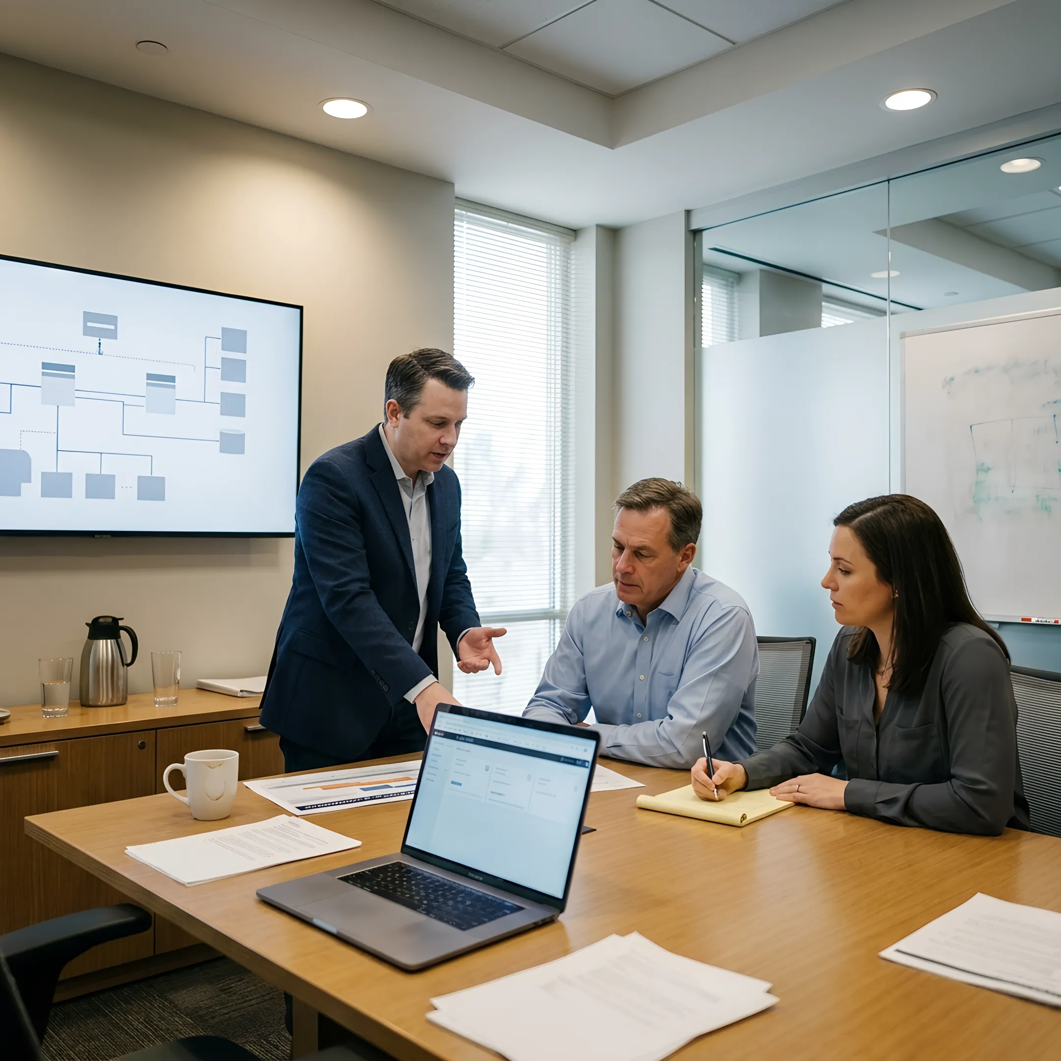 IT consultant advising a business team