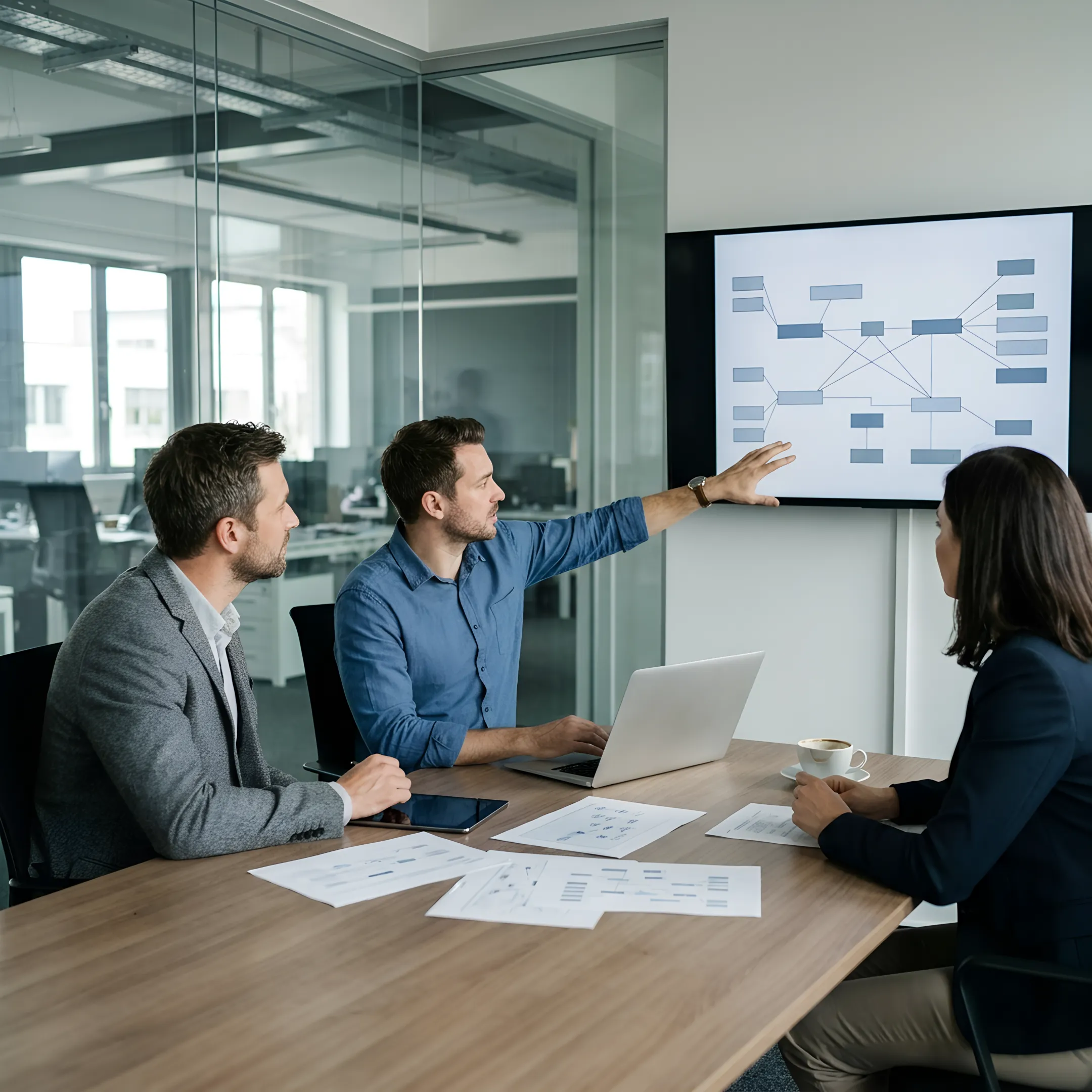 Professional IT consultant reviewing business infrastructure strategy in San Jose