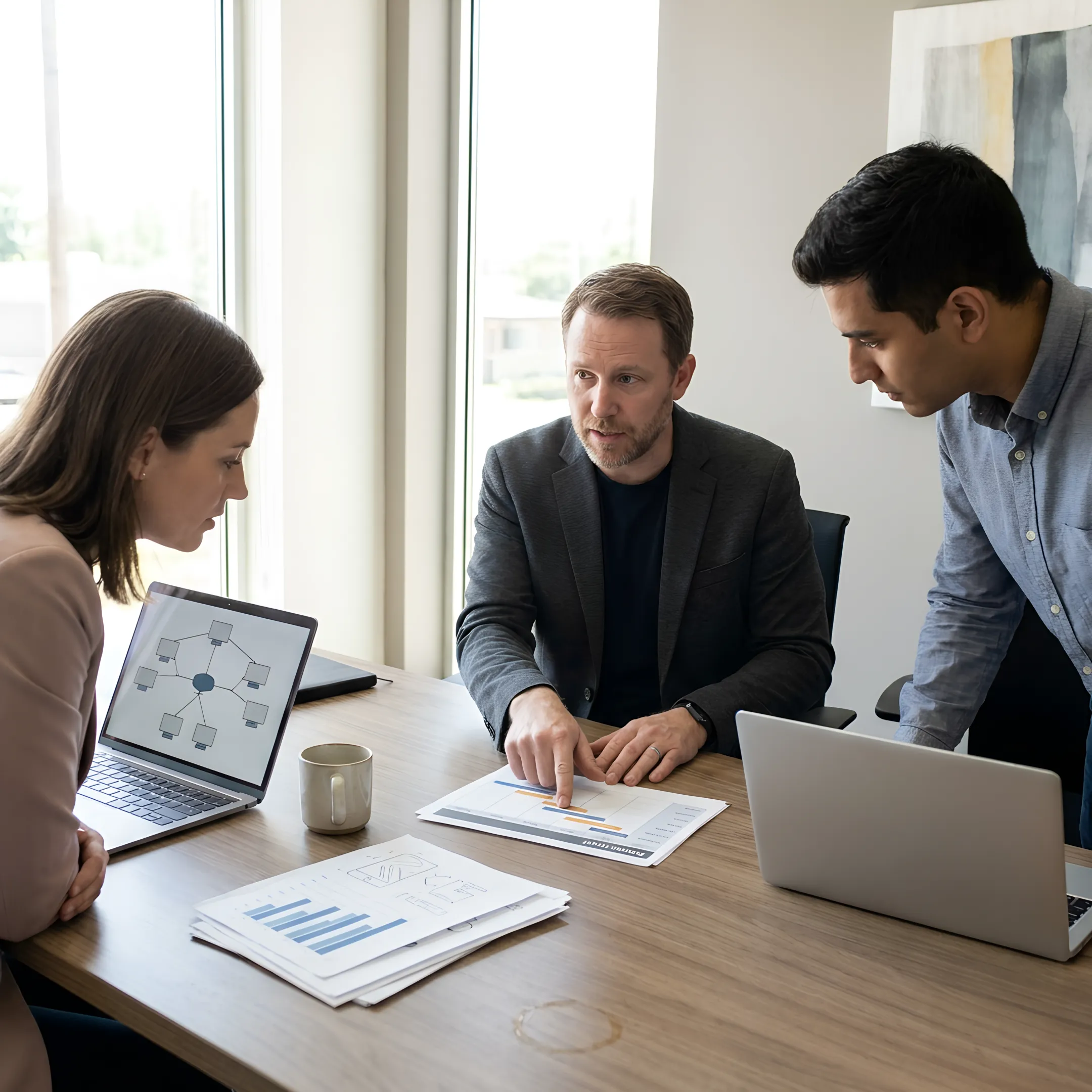 IT planning session for a small business