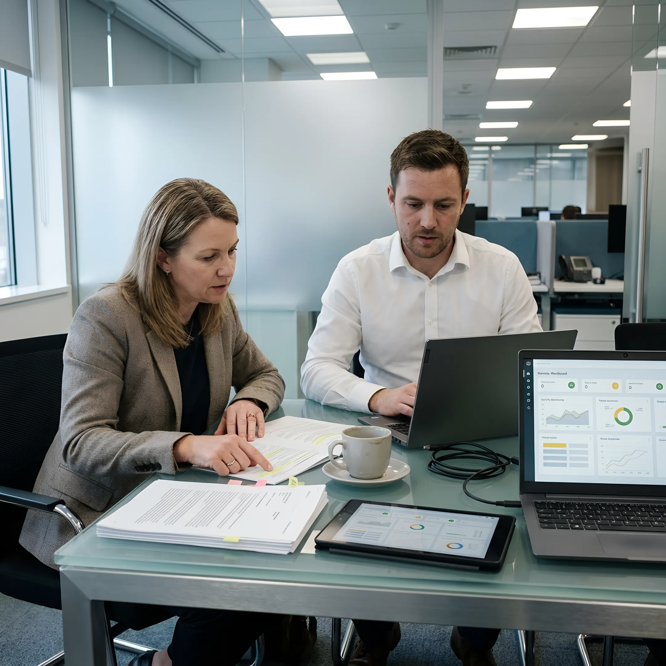 IT team supporting cybersecurity compliance