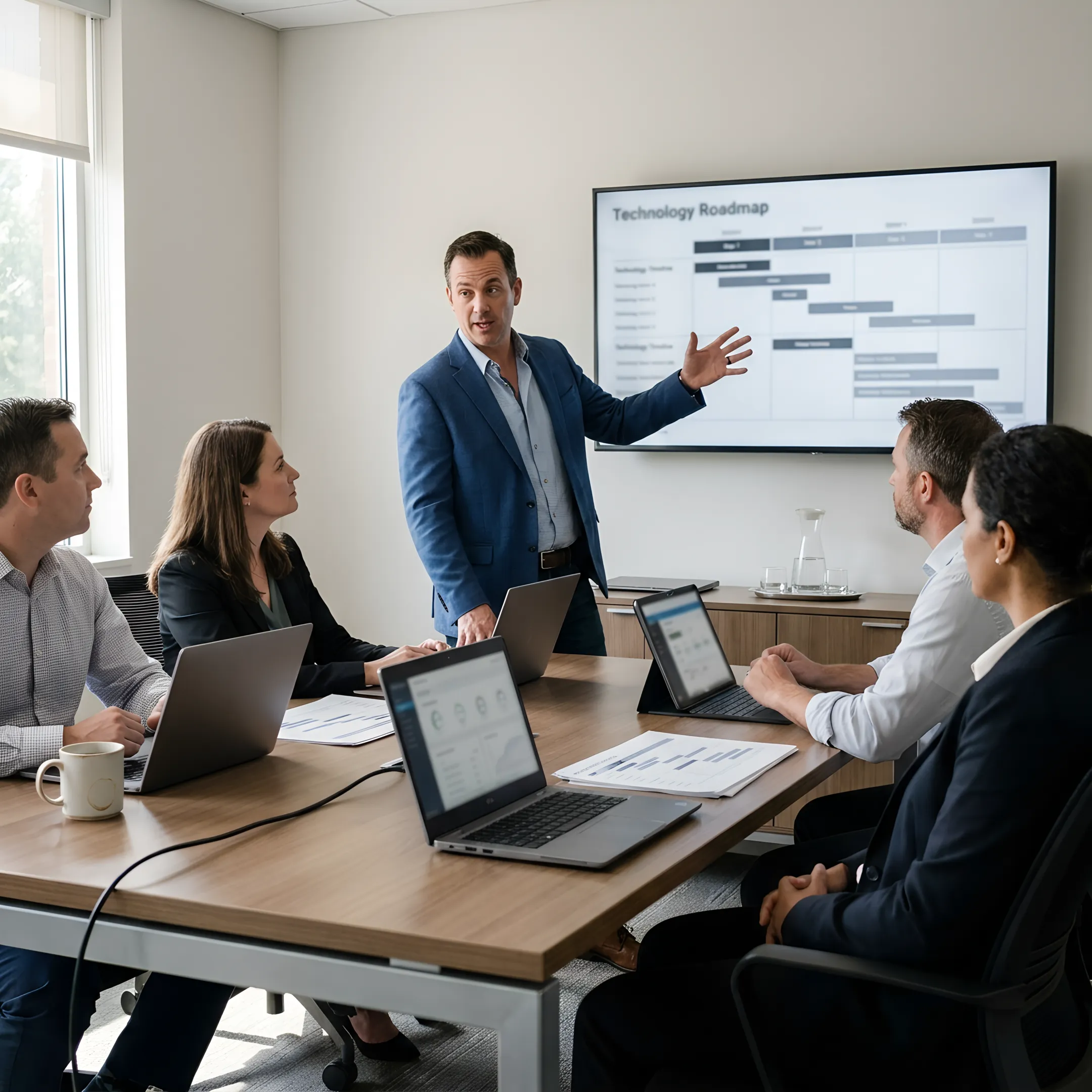 IT planning session for a small business