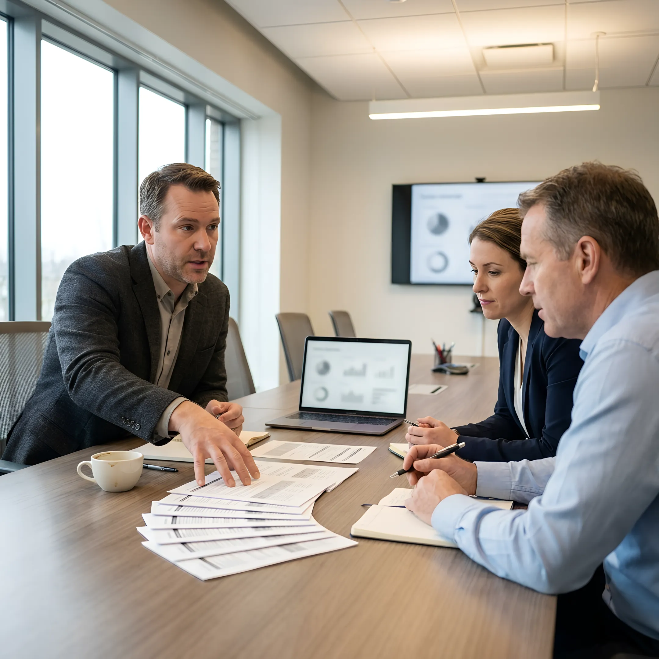 Business cybersecurity planning session
