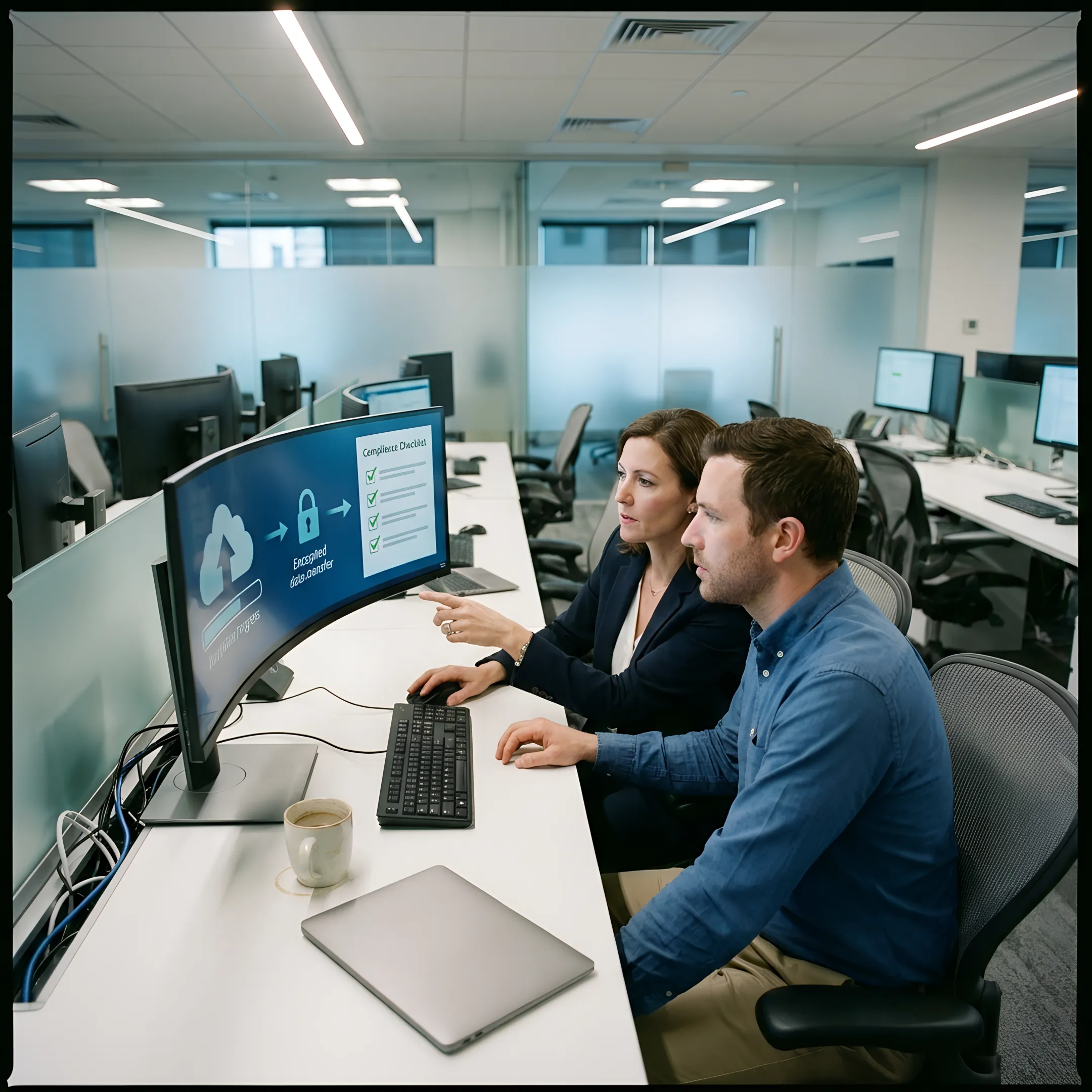 Healthcare IT team managing secure cloud migration