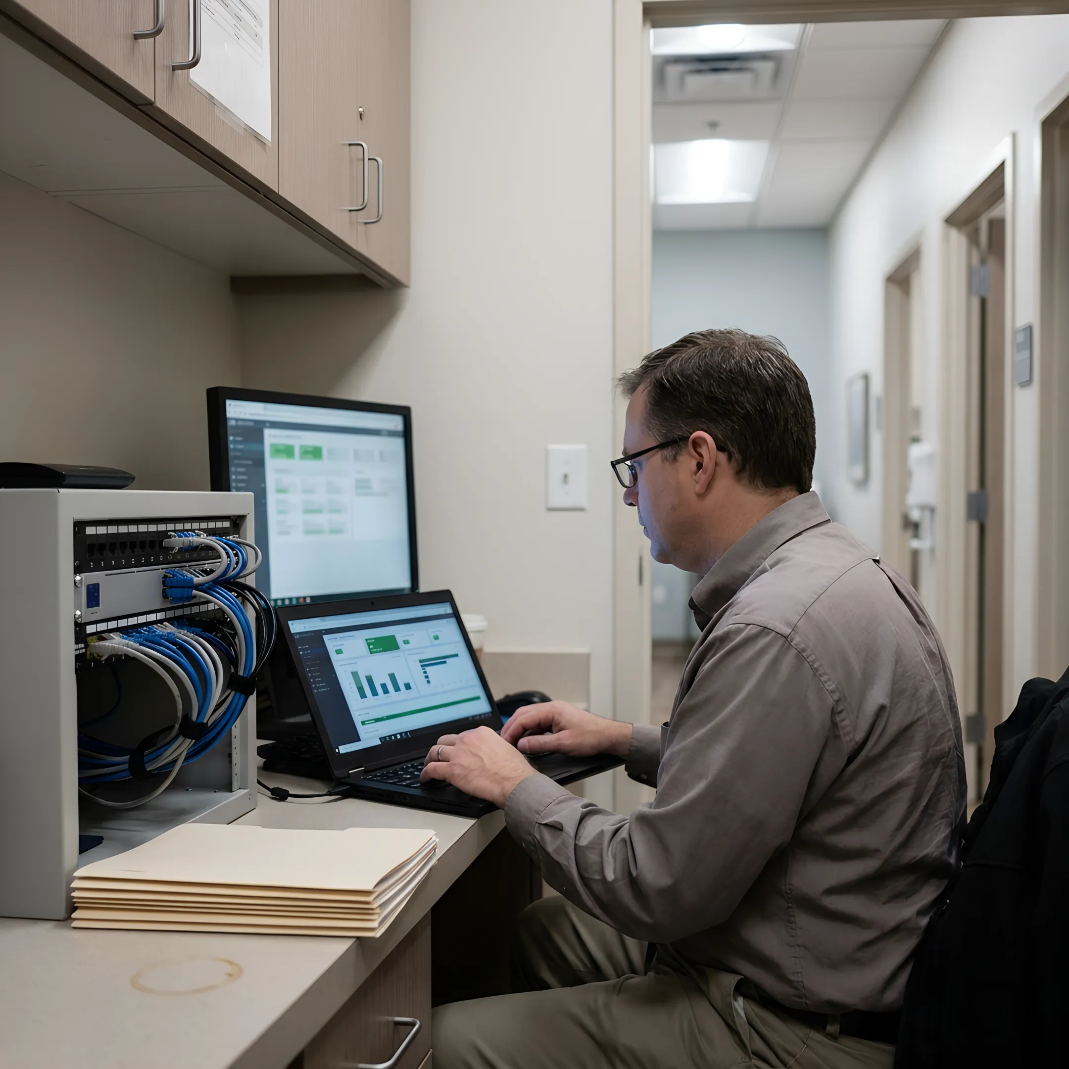Secure IT systems in a medical office