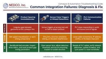 Three common smart conveyor integration failures causes and step-by-step fixes