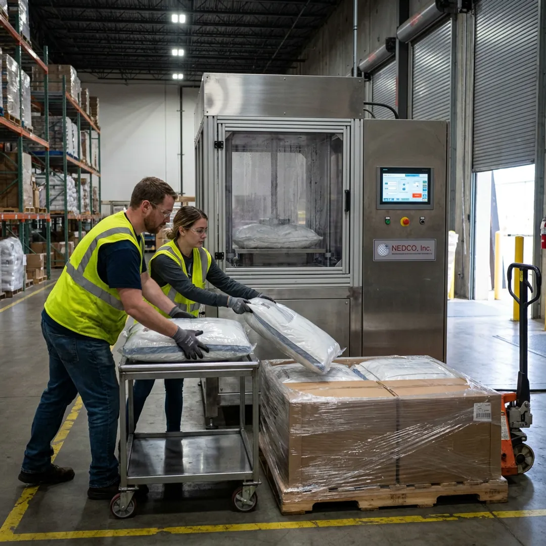 Soft goods distribution warehouse