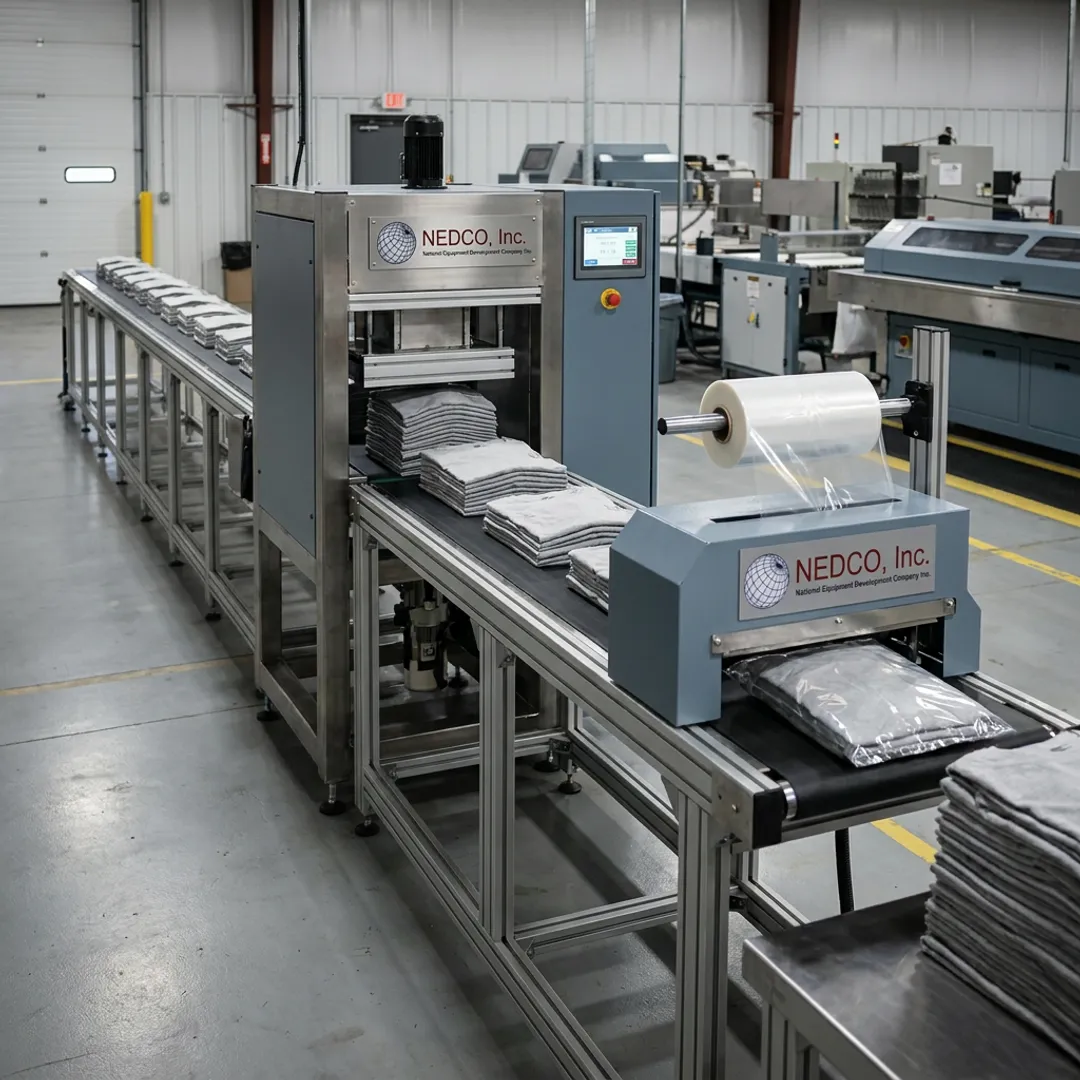 Conveyor chains on packaging machine