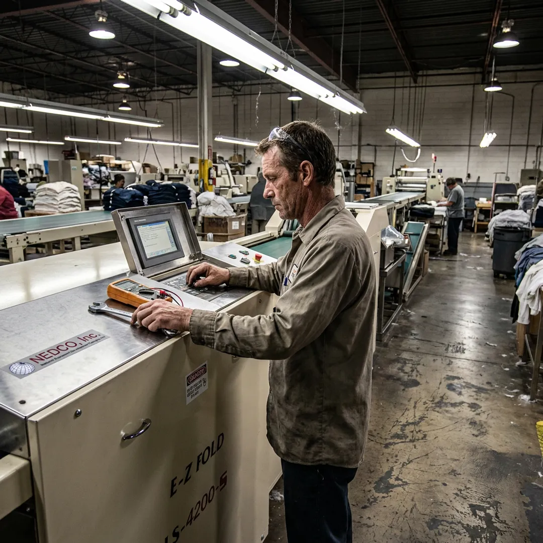 Industrial packaging equipment technical support