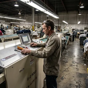 Industrial packaging equipment technical support