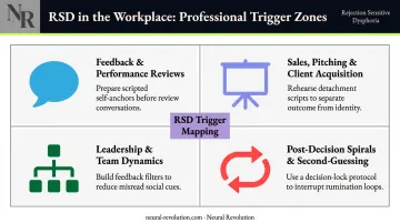 ADHD coaching RSD trigger mapping process across four professional context areas